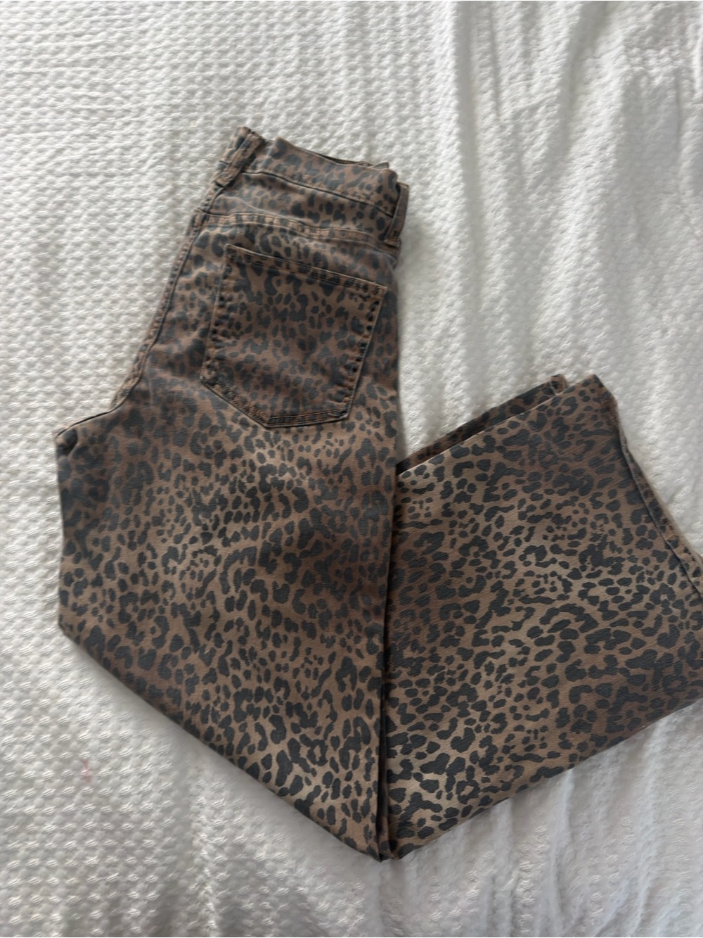 GAP Leopard Print Jeans - Brown Black